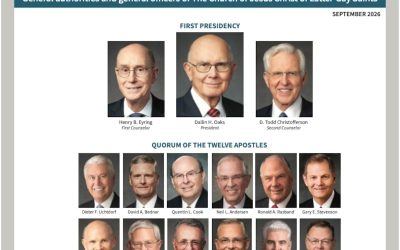 Download an Updated September 2026 Chart of General Authorities and General Officers